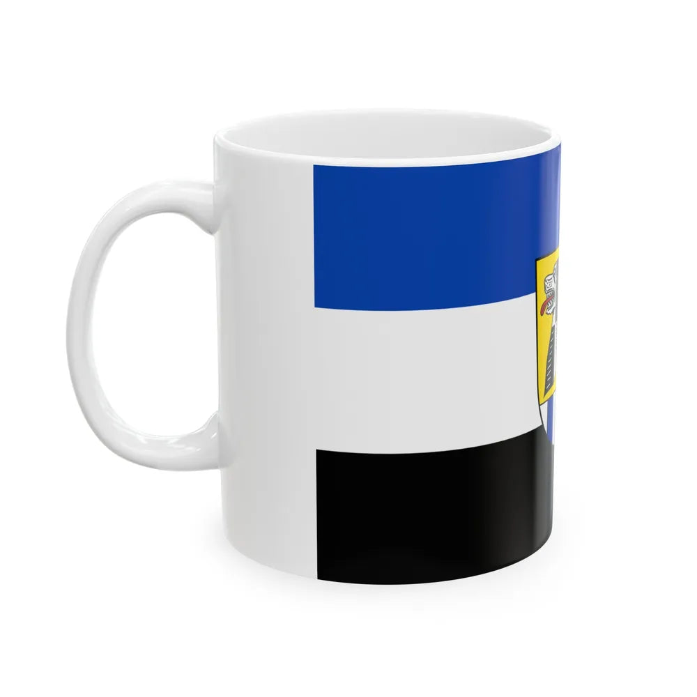 Flag of Neustadt an der Aisch Bad Windsheim Germany - White Coffee Mug-Go Mug Yourself