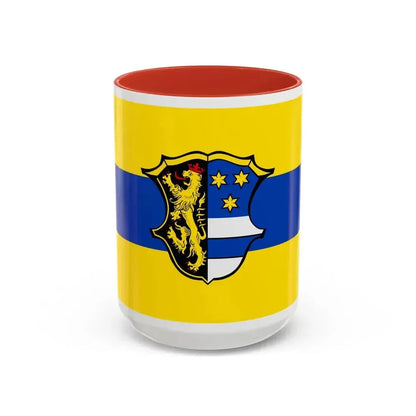 Flag of Neustadt an der Waldnaab Germany - Accent Coffee Mug 15oz Red - Go Mug Yourself