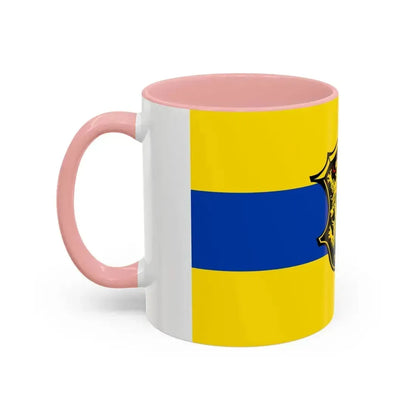 Flag of Neustadt an der Waldnaab Germany - Accent Coffee Mug - Go Mug Yourself