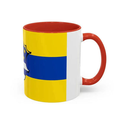 Flag of Neustadt an der Waldnaab Germany - Accent Coffee Mug - Go Mug Yourself