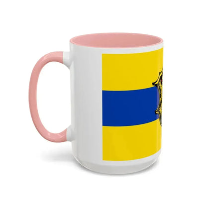 Flag of Neustadt an der Waldnaab Germany - Accent Coffee Mug - Go Mug Yourself