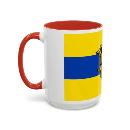 Flag of Neustadt an der Waldnaab Germany - Accent Coffee Mug - Go Mug Yourself