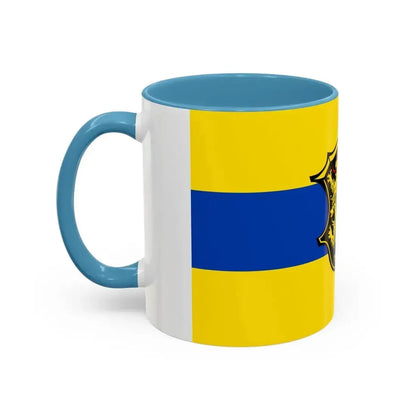 Flag of Neustadt an der Waldnaab Germany - Accent Coffee Mug - Go Mug Yourself