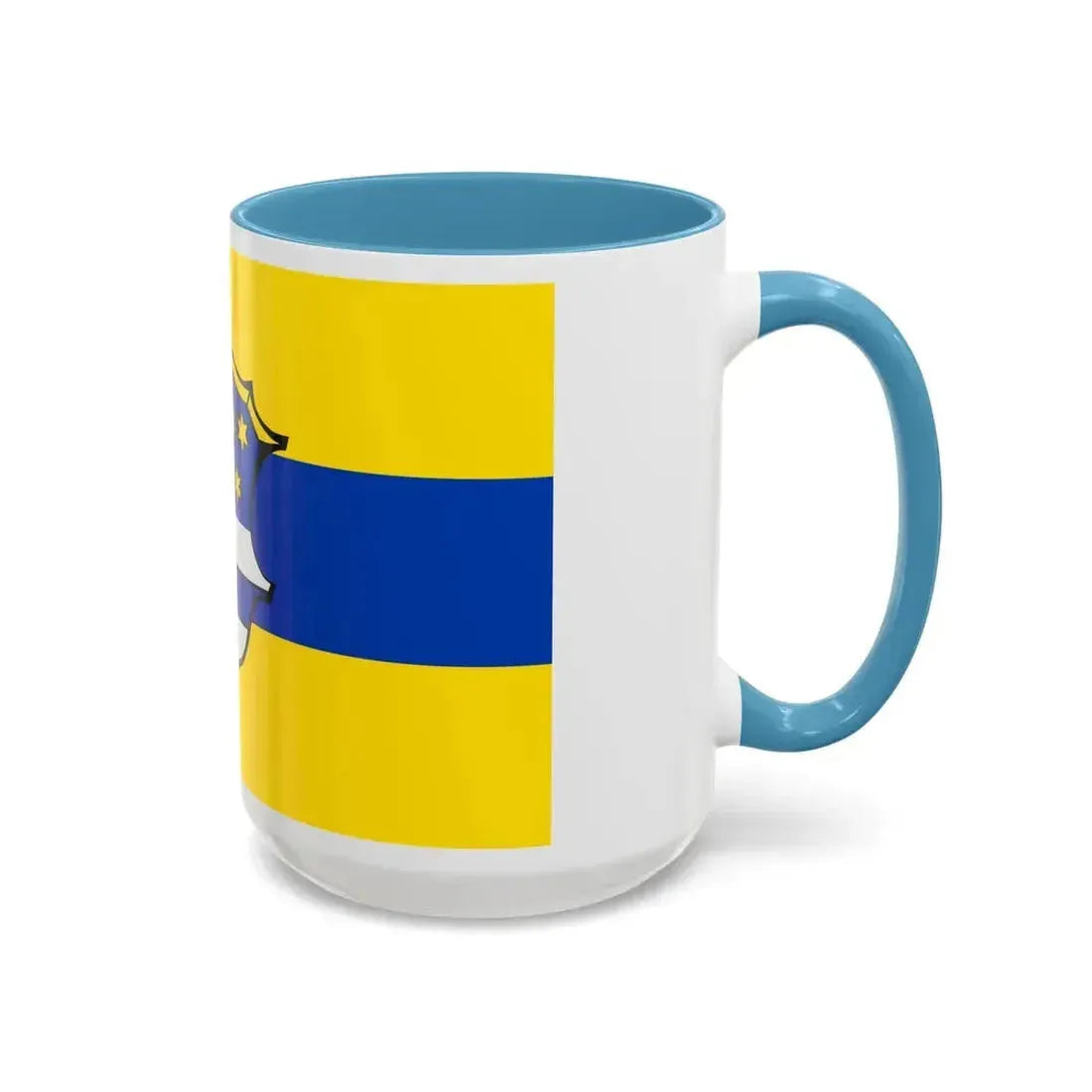 Flag of Neustadt an der Waldnaab Germany - Accent Coffee Mug - Go Mug Yourself