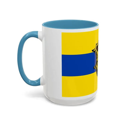 Flag of Neustadt an der Waldnaab Germany - Accent Coffee Mug - Go Mug Yourself