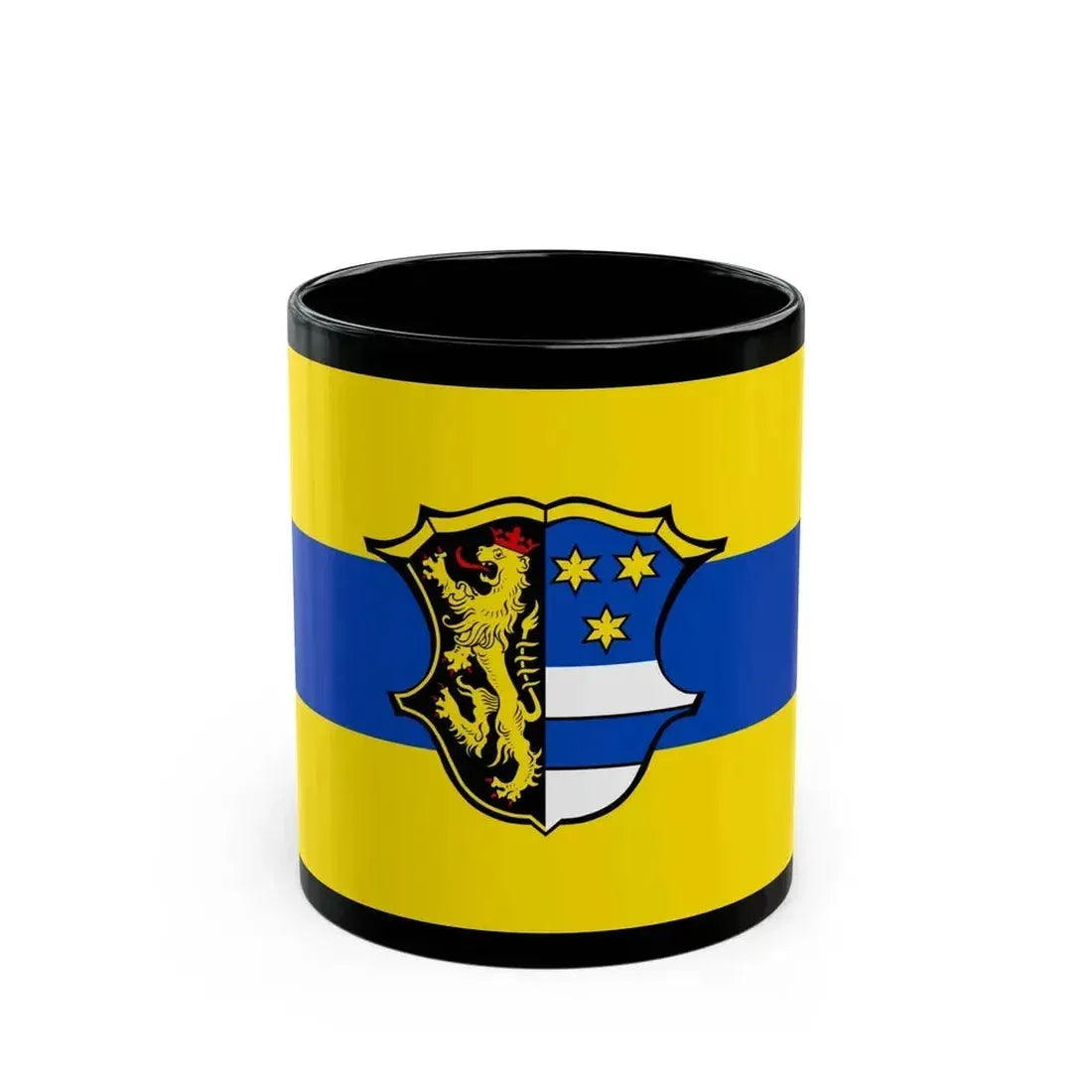 Flag of Neustadt an der Waldnaab Germany - Black Coffee Mug 11oz - Go Mug Yourself