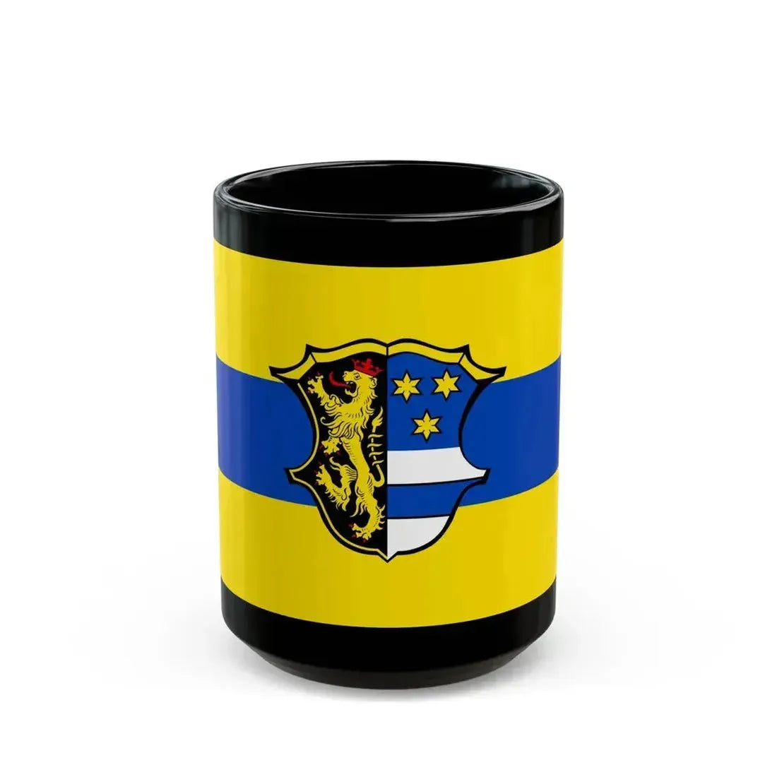 Flag of Neustadt an der Waldnaab Germany - Black Coffee Mug 15oz - Go Mug Yourself