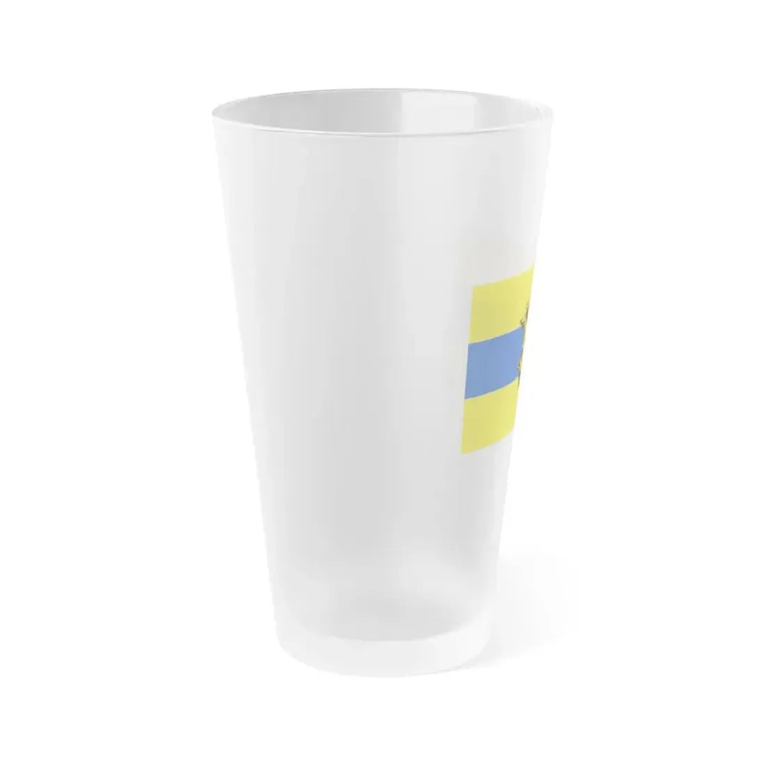 Flag of Neustadt an der Waldnaab Germany - Frosted Pint Glass 16oz - Go Mug Yourself
