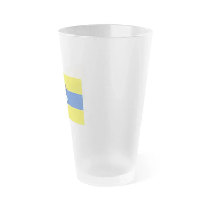 Flag of Neustadt an der Waldnaab Germany - Frosted Pint Glass 16oz - Go Mug Yourself