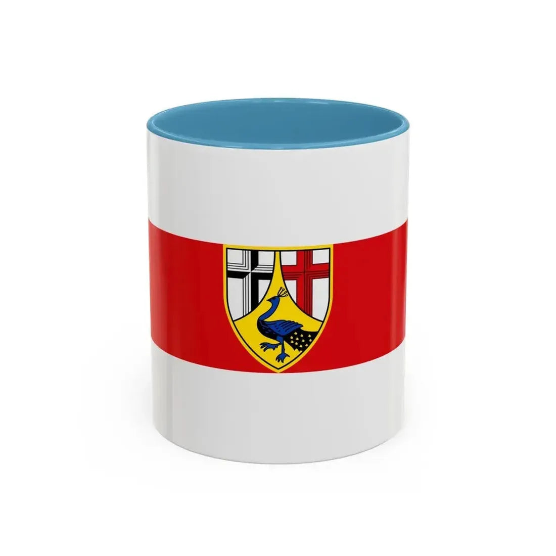 Flag of Neuwied Germany - Accent Coffee Mug 11oz Light Blue - Go Mug Yourself