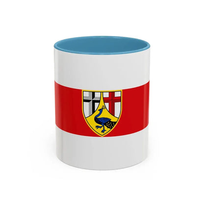 Flag of Neuwied Germany - Accent Coffee Mug 11oz Light Blue - Go Mug Yourself