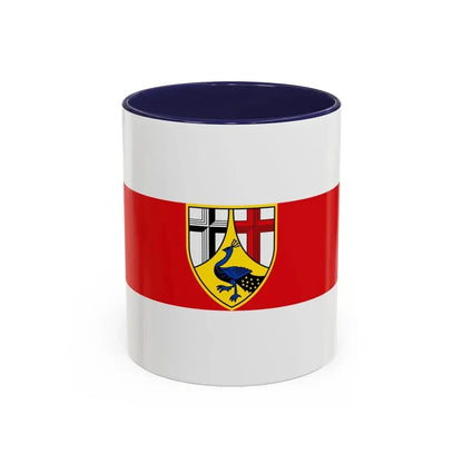Flag of Neuwied Germany - Accent Coffee Mug 11oz Navy - Go Mug Yourself