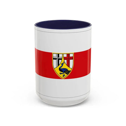 Flag of Neuwied Germany - Accent Coffee Mug 15oz Navy - Go Mug Yourself