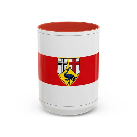 Flag of Neuwied Germany - Accent Coffee Mug 15oz Red - Go Mug Yourself