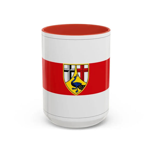 Flag of Neuwied Germany - Accent Coffee Mug 15oz Red - Go Mug Yourself