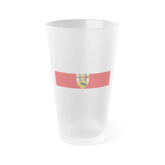 Flag of Neuwied Germany - Frosted Pint Glass 16oz 16oz Frosted - Go Mug Yourself
