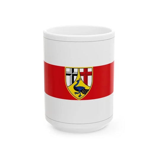 Flag of Neuwied Germany - White Coffee Mug 15oz - Go Mug Yourself