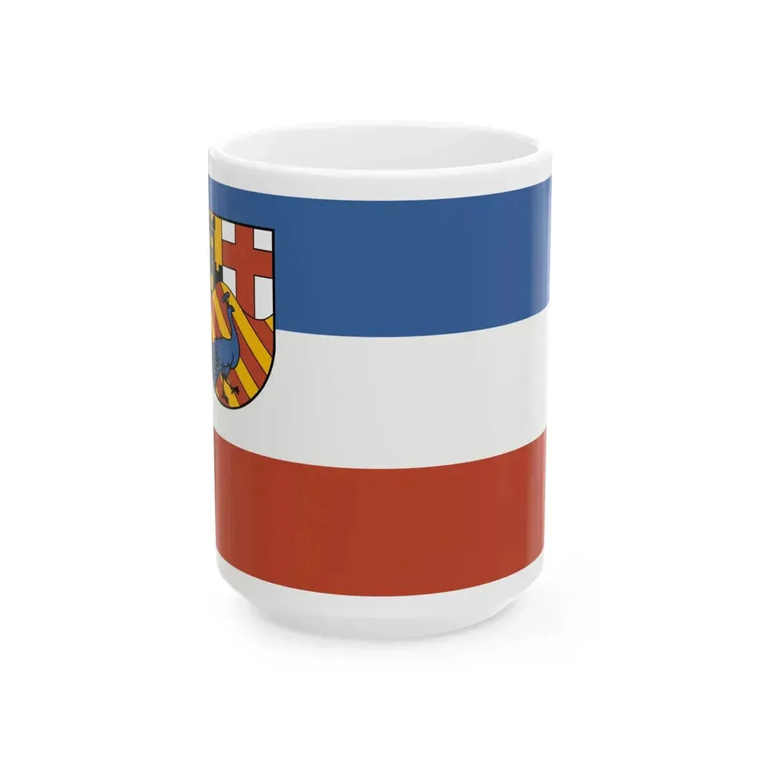 Flag of Neuwied (Germany) White Coffee Mug 15oz - Go Mug Yourself