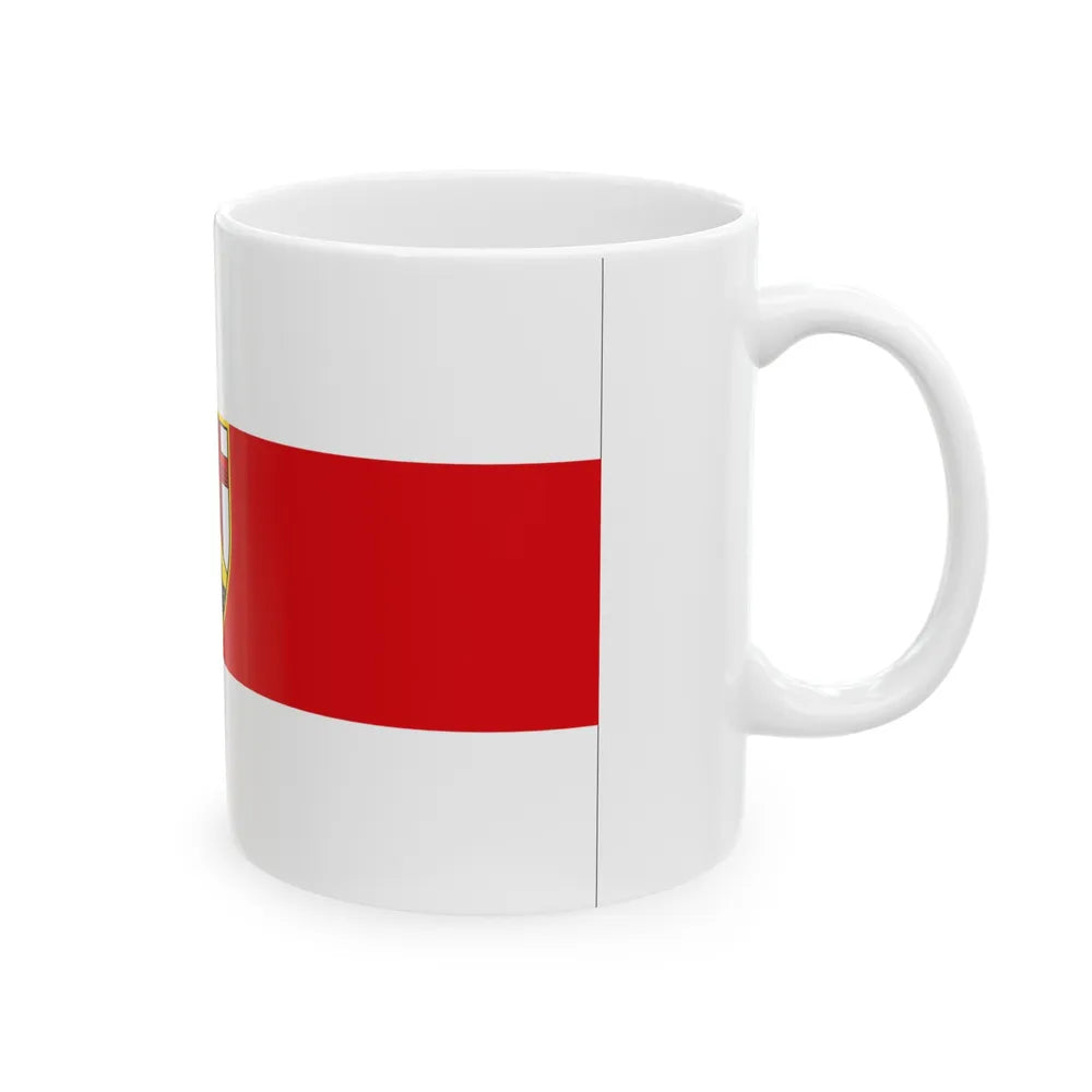 Flag of Neuwied Germany - White Coffee Mug-Go Mug Yourself