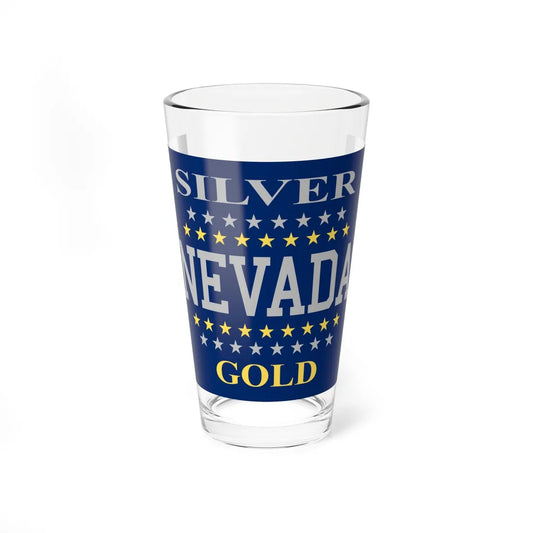 Flag of Nevada 1905-1915 (United States) Pint Glass 16oz 16oz - Go Mug Yourself
