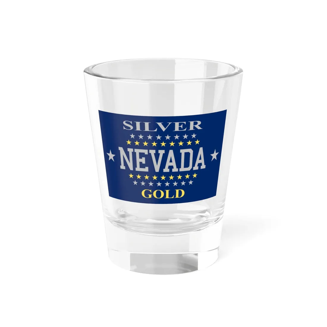 Flag of Nevada 1905-1915 (United States) Shot Glass 1.5oz 1.5oz - Go Mug Yourself