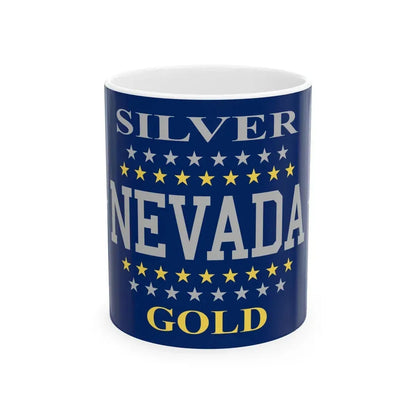 Flag of Nevada 1905-1915 (United States) White Coffee Mug 11oz - Go Mug Yourself