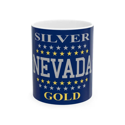 Flag of Nevada 1905-1915 (United States) White Coffee Mug 11oz - Go Mug Yourself