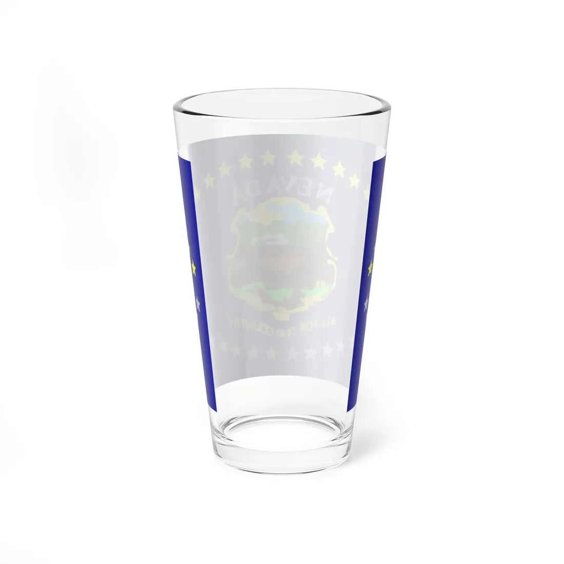 Flag of Nevada 1915-1929 (United States) Pint Glass 16oz - Go Mug Yourself