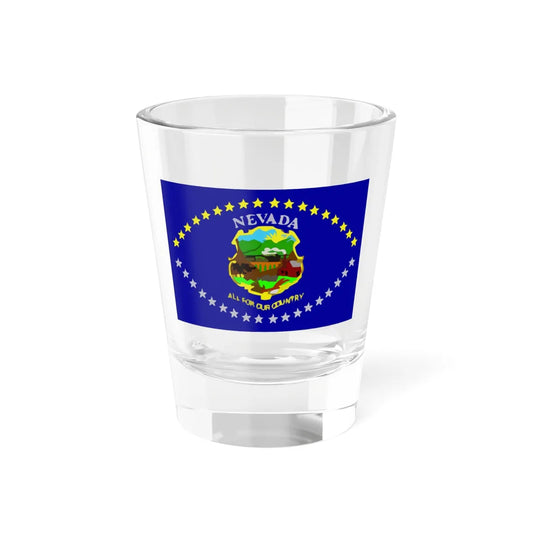 Flag of Nevada 1915-1929 (United States) Shot Glass 1.5oz 1.5oz - Go Mug Yourself