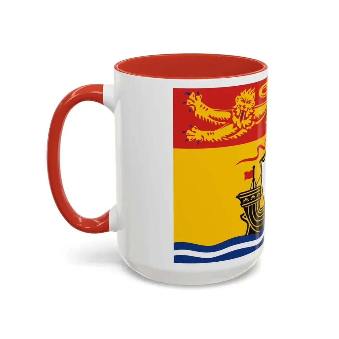 Flag of New Brunswick Canada - Accent Coffee Mug - Go Mug Yourself