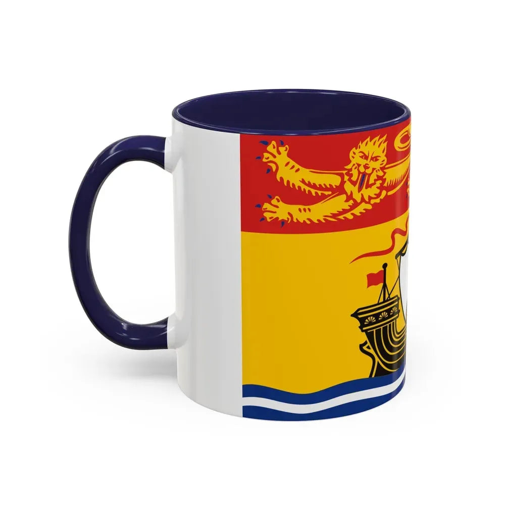 Flag of New Brunswick Canada - Accent Coffee Mug - Go Mug Yourself