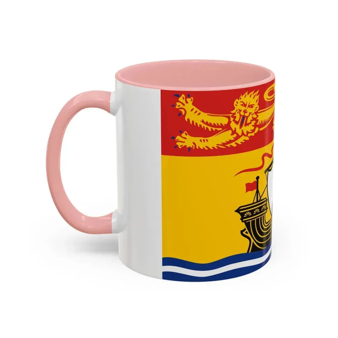 Flag of New Brunswick Canada - Accent Coffee Mug - Go Mug Yourself