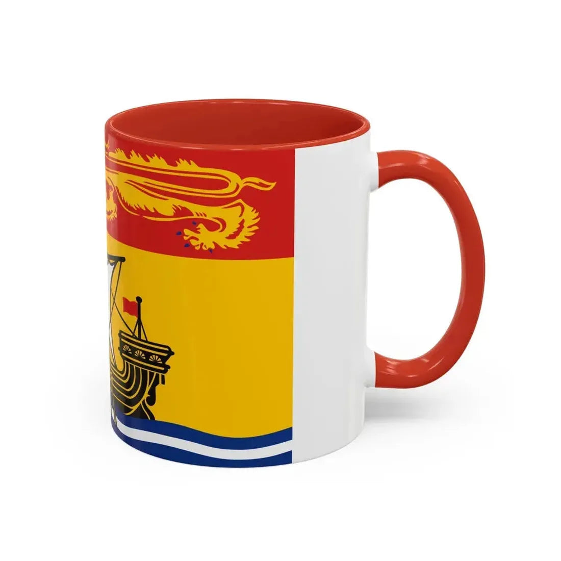 Flag of New Brunswick Canada - Accent Coffee Mug - Go Mug Yourself