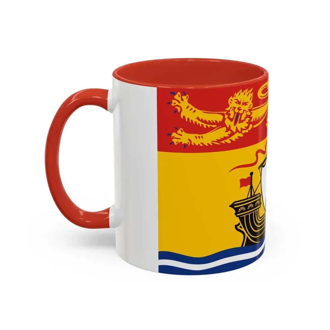 Flag of New Brunswick Canada - Accent Coffee Mug - Go Mug Yourself