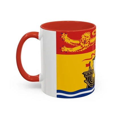 Flag of New Brunswick Canada - Accent Coffee Mug - Go Mug Yourself