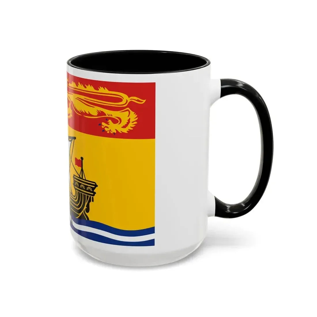 Flag of New Brunswick Canada - Accent Coffee Mug - Go Mug Yourself