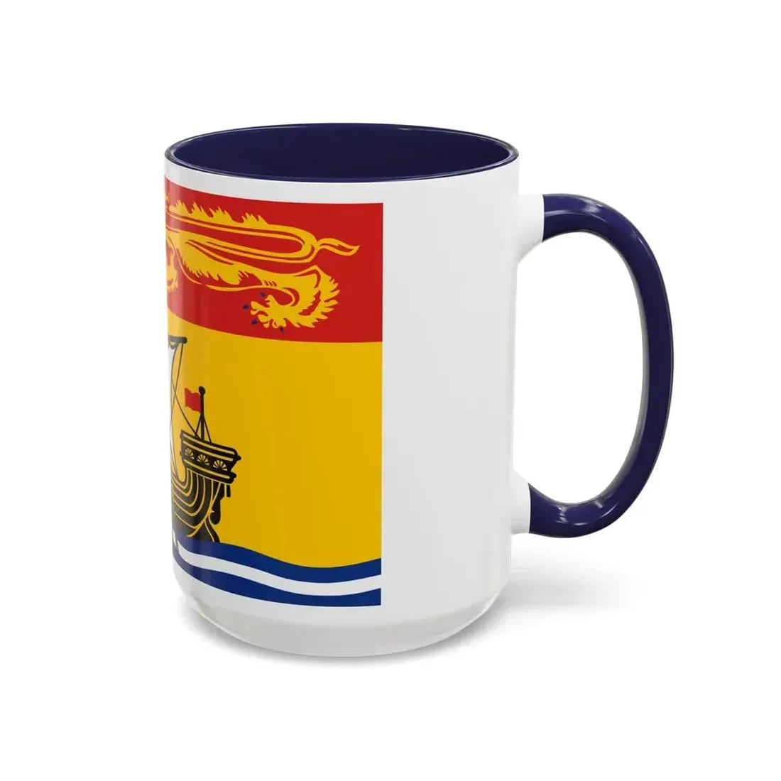 Flag of New Brunswick Canada - Accent Coffee Mug - Go Mug Yourself