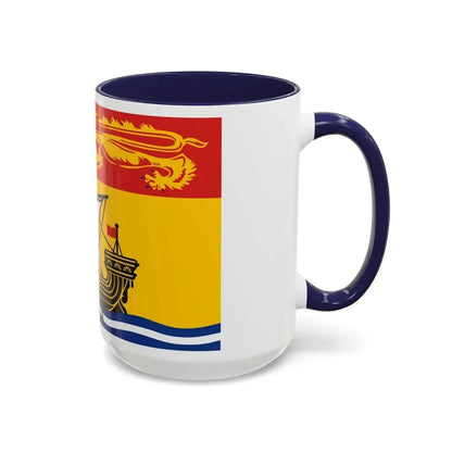 Flag of New Brunswick Canada - Accent Coffee Mug - Go Mug Yourself