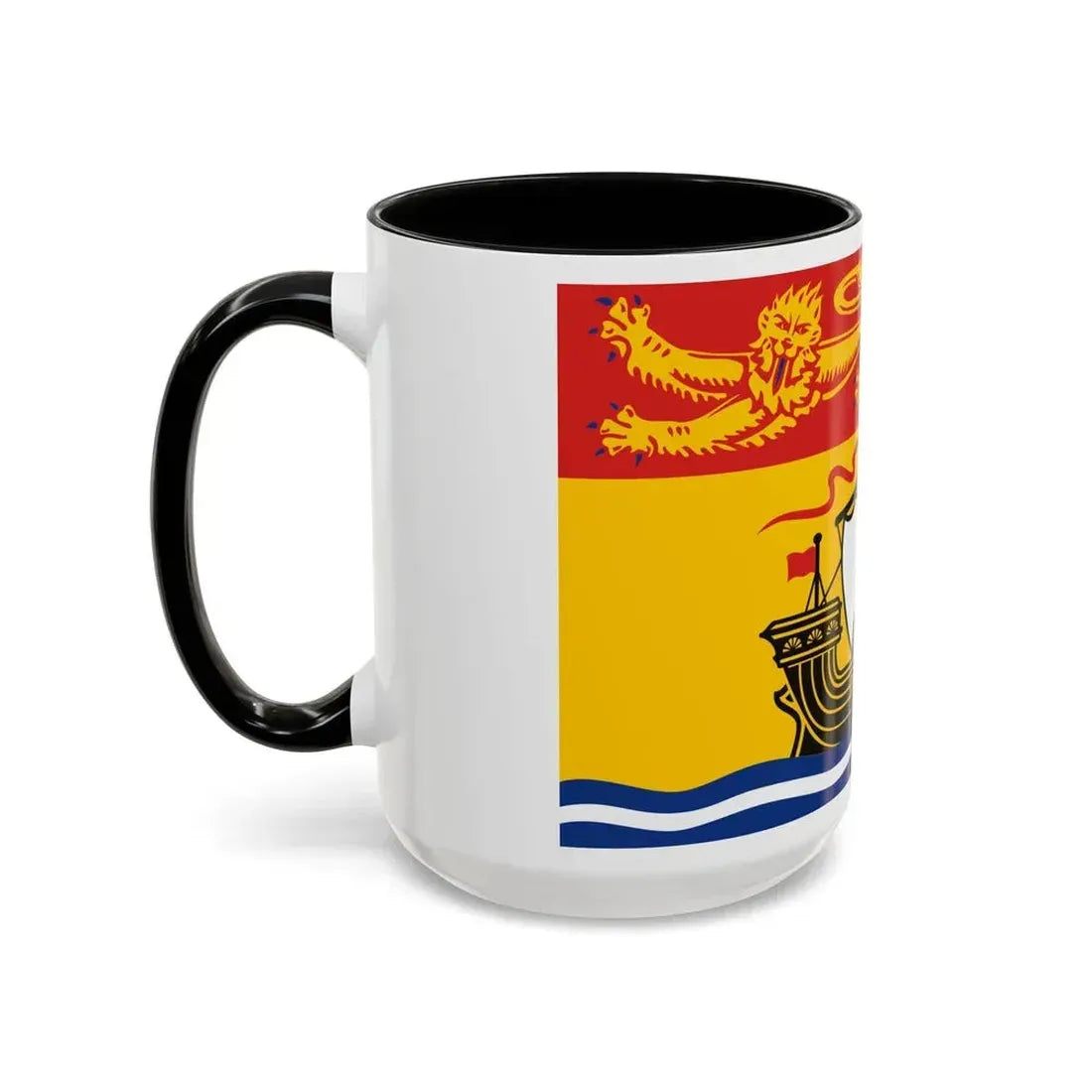 Flag of New Brunswick Canada - Accent Coffee Mug - Go Mug Yourself