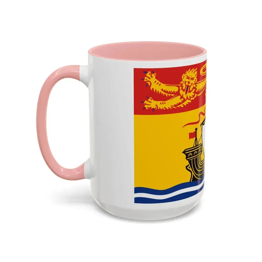 Flag of New Brunswick Canada - Accent Coffee Mug - Go Mug Yourself