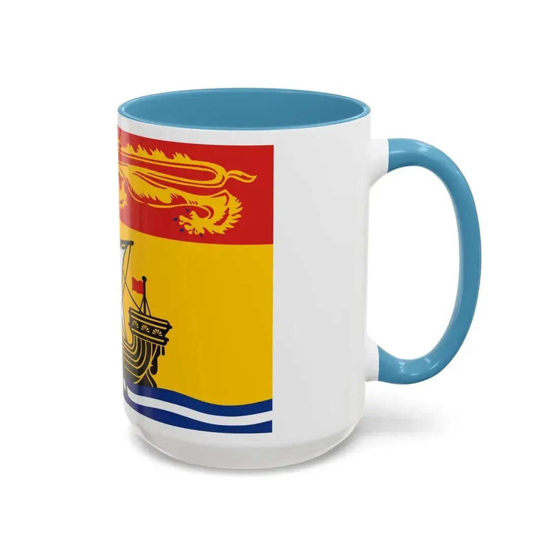 Flag of New Brunswick Canada - Accent Coffee Mug - Go Mug Yourself