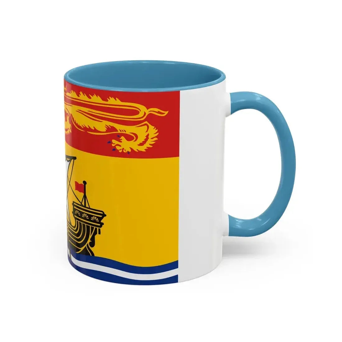 Flag of New Brunswick Canada - Accent Coffee Mug - Go Mug Yourself