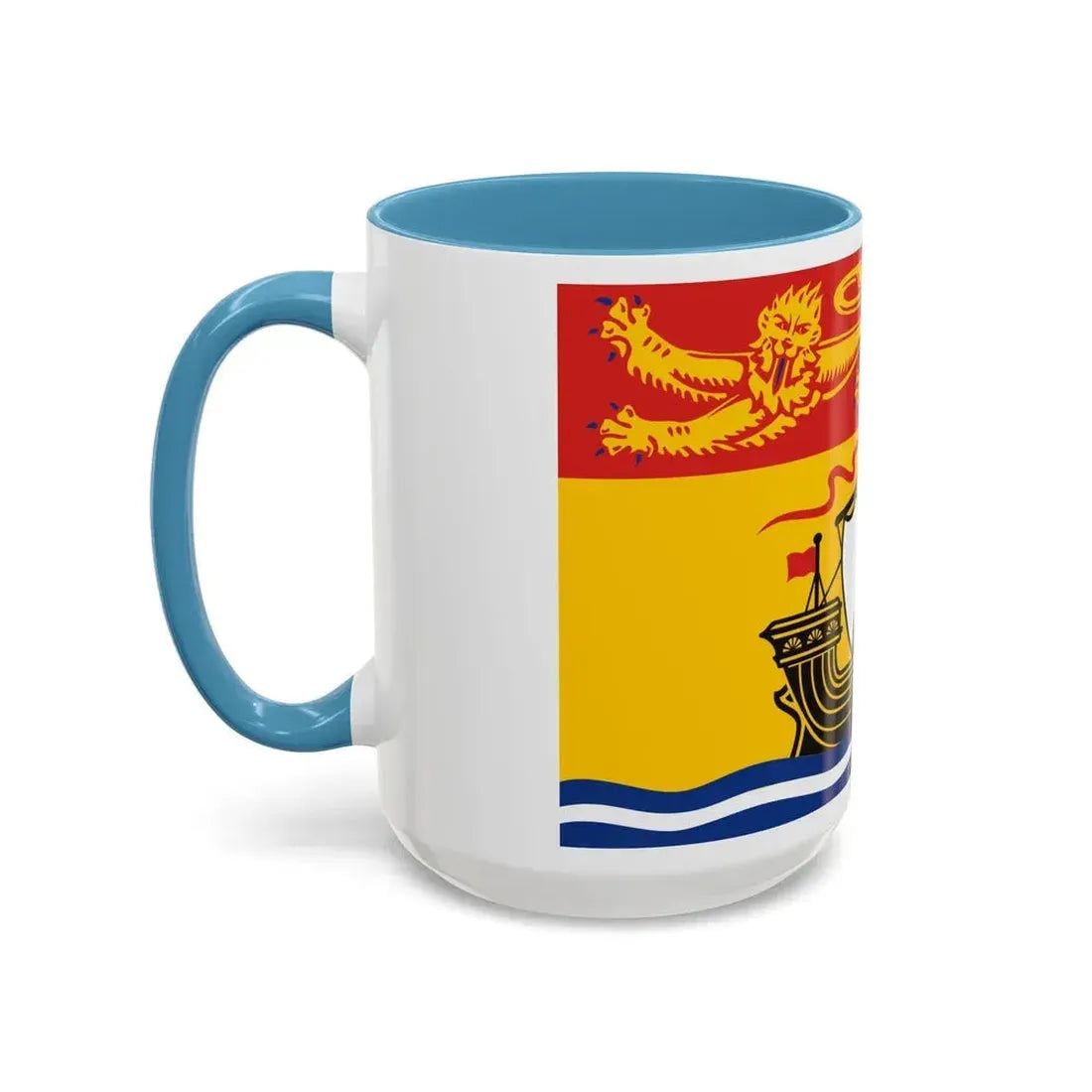 Flag of New Brunswick Canada - Accent Coffee Mug - Go Mug Yourself