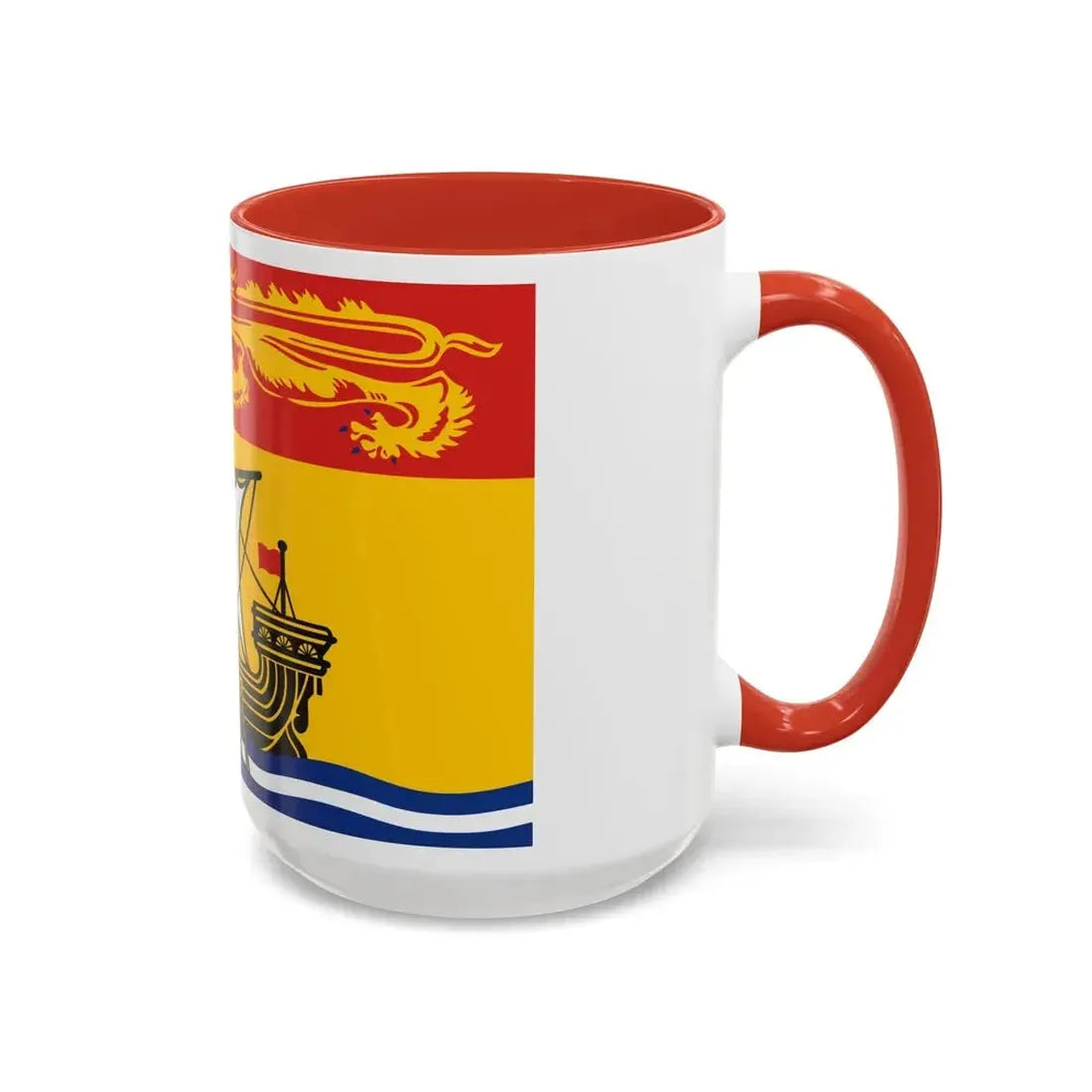 Flag of New Brunswick Canada - Accent Coffee Mug - Go Mug Yourself