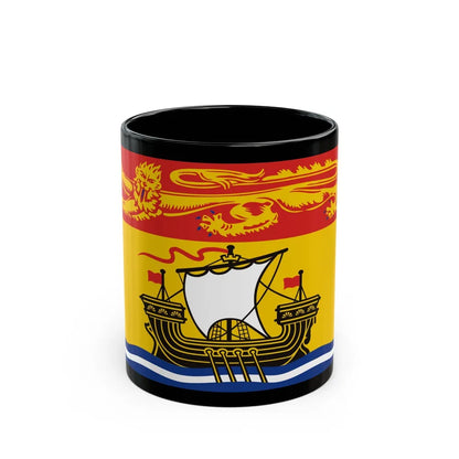 Flag of New Brunswick Canada - Black Coffee Mug-11oz-Go Mug Yourself