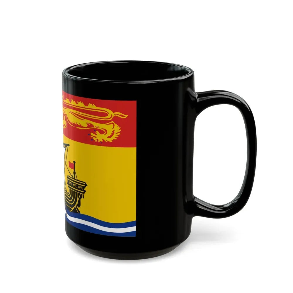Flag of New Brunswick Canada - Black Coffee Mug - Go Mug Yourself