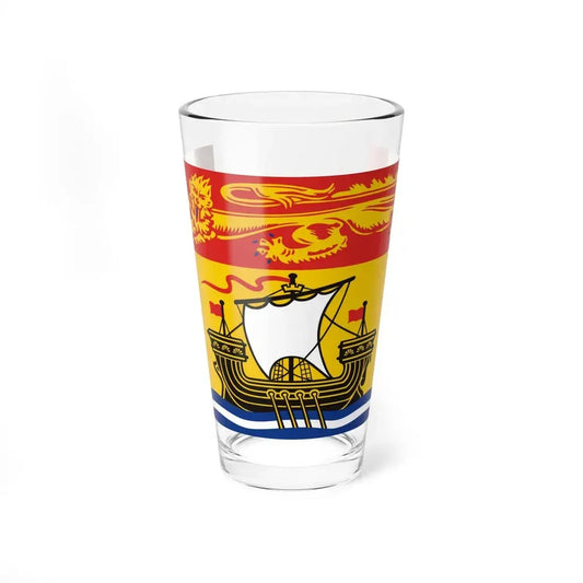 Flag of New Brunswick Canada - Pint Glass 16oz 16oz - Go Mug Yourself