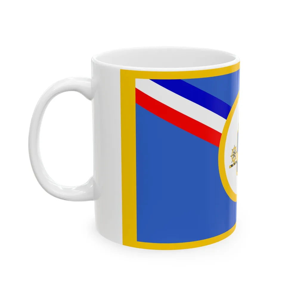Flag of New Castle County Delaware (United States) White Coffee Mug - Go Mug Yourself