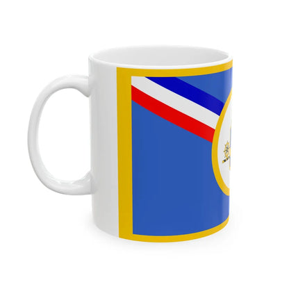 Flag of New Castle County Delaware (United States) White Coffee Mug - Go Mug Yourself