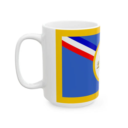 Flag of New Castle County Delaware (United States) White Coffee Mug - Go Mug Yourself